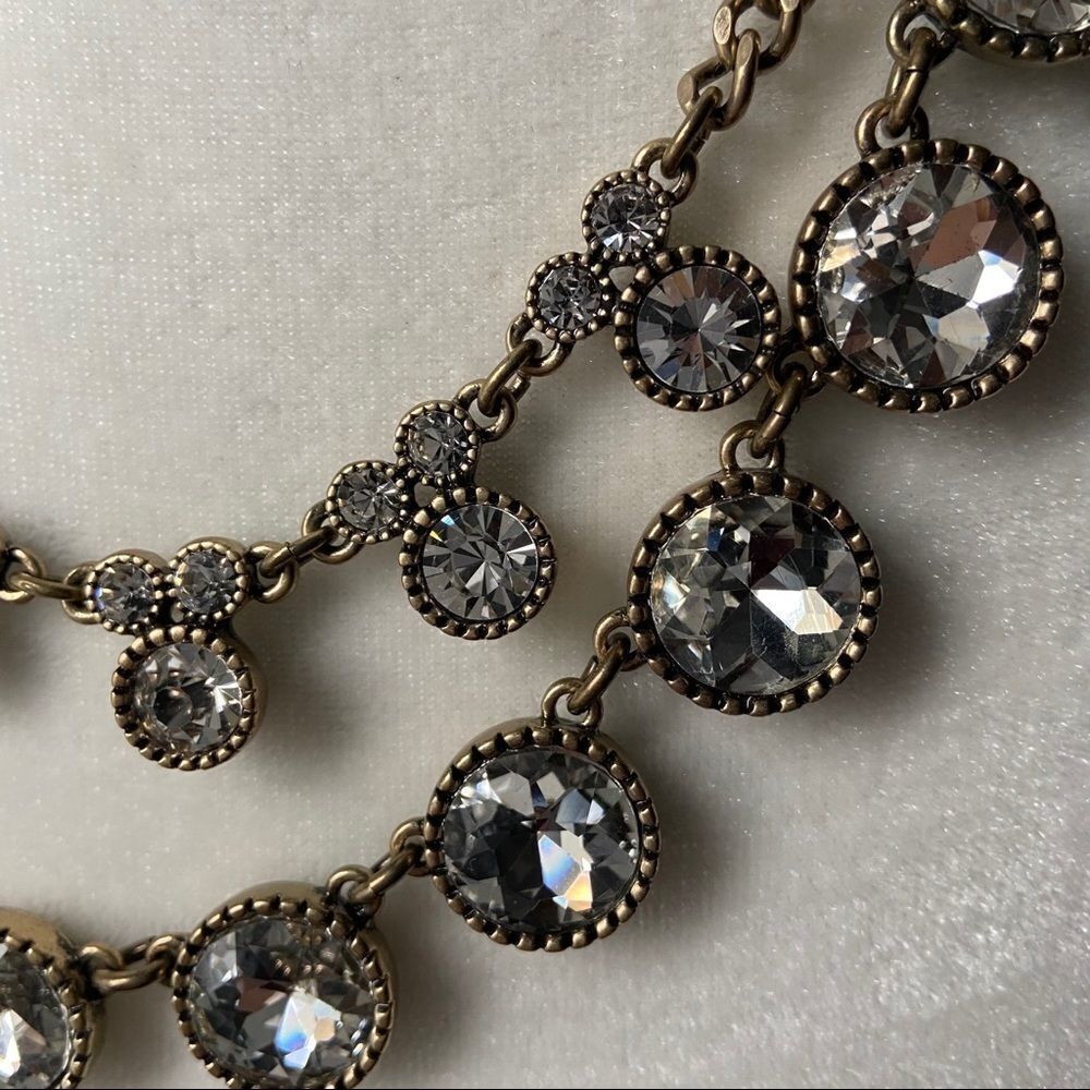Loft double-strand jewel bib necklace - Picture 2 of 4